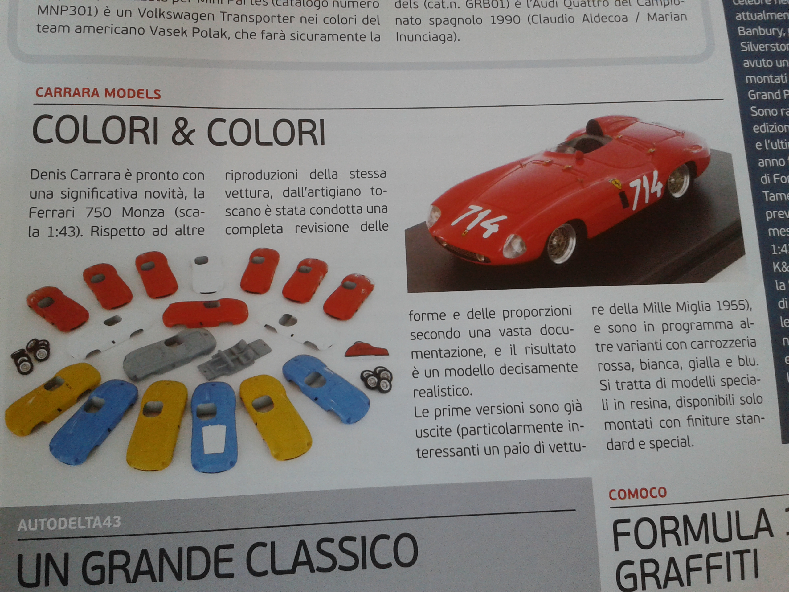 News Carrara Models - Ferrari 750 Monza