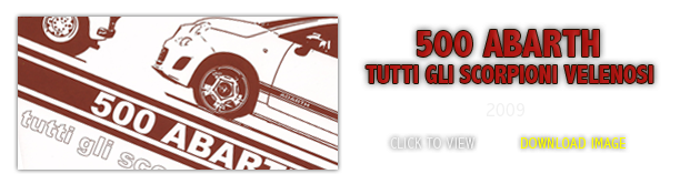 500 Abarth - Tutti gli scorpioni velenosi