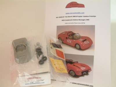 Kit Fiat Abarth 2000 SP #424 Campionato della Montagna 1966 - Resin Kit 1:43