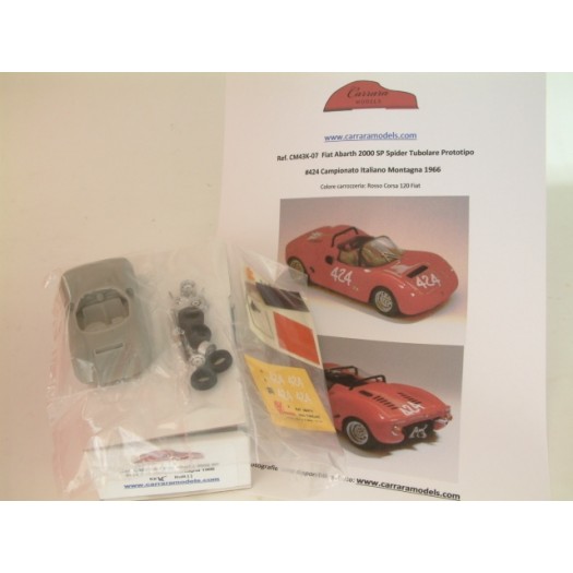 Kit Fiat Abarth 2000 SP #424 Campionato della Montagna 1966 - Resin Kit 1:43