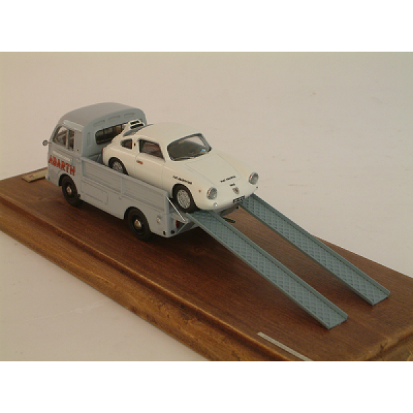 Fiat 1100T Trasporto e Servizio Corse Abarth + 1000 Bialbero H. Demetz Trento Bondone 1961 - Special Built 1:43