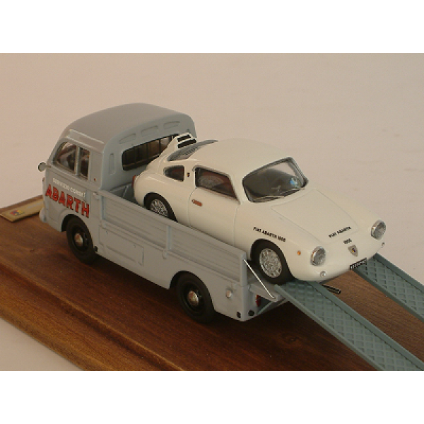 Fiat 1100T Trasporto e Servizio Corse Abarth + 1000 Bialbero H. Demetz Trento Bondone 1961 - Special Built 1:43