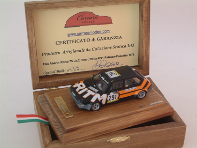 Fiat Abarth Ritmo 75 Gr 2 #291 Patrese / Pozzetto Giro d'italia 1978 - Special Built 1:43