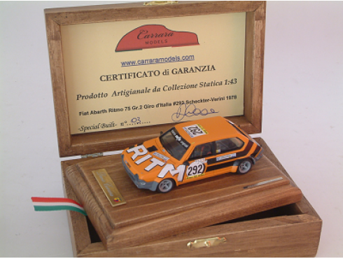 Fiat Abarth Ritmo 75 Gr 2 #292 Scheckter / Verini giro d'italia 1978 - Special Built 1:43