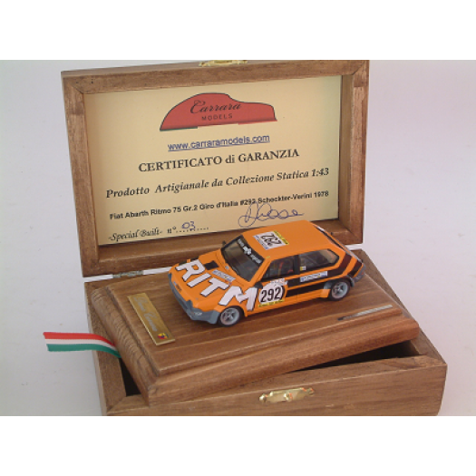 Fiat Abarth Ritmo 75 Gr 2 #292 Scheckter / Verini giro d'italia 1978 - Special Built 1:43